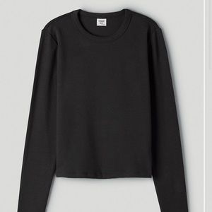 Aritzia Sunday Best Little Ribbed longsleeve Tee and Atlas tank